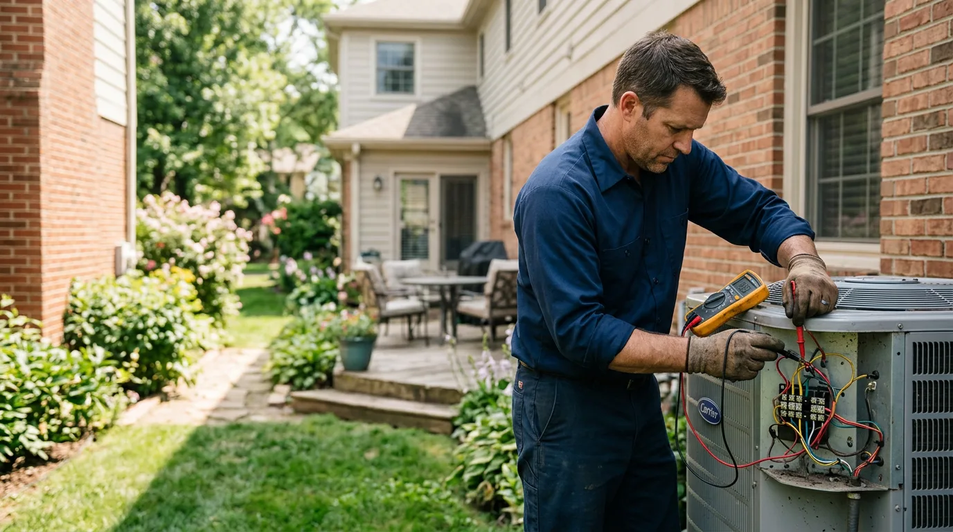 HVAC technician working near Millsboro, PA